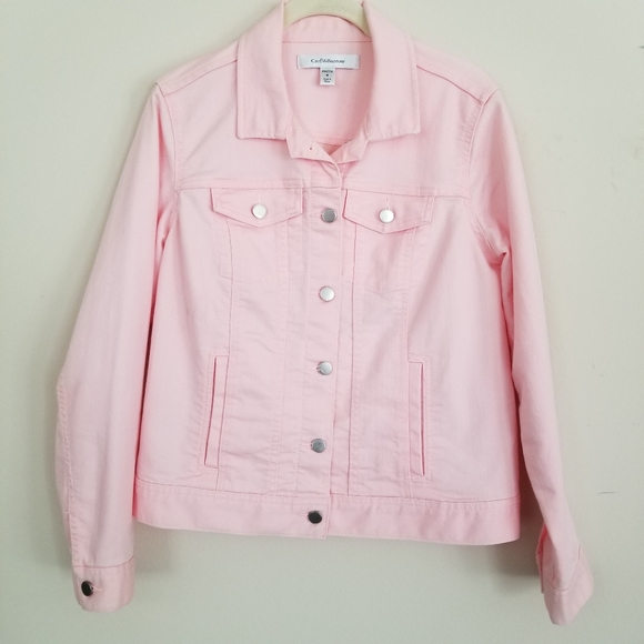 Croft & Barrow Pink Jean Jacket - Picture 2 of 5